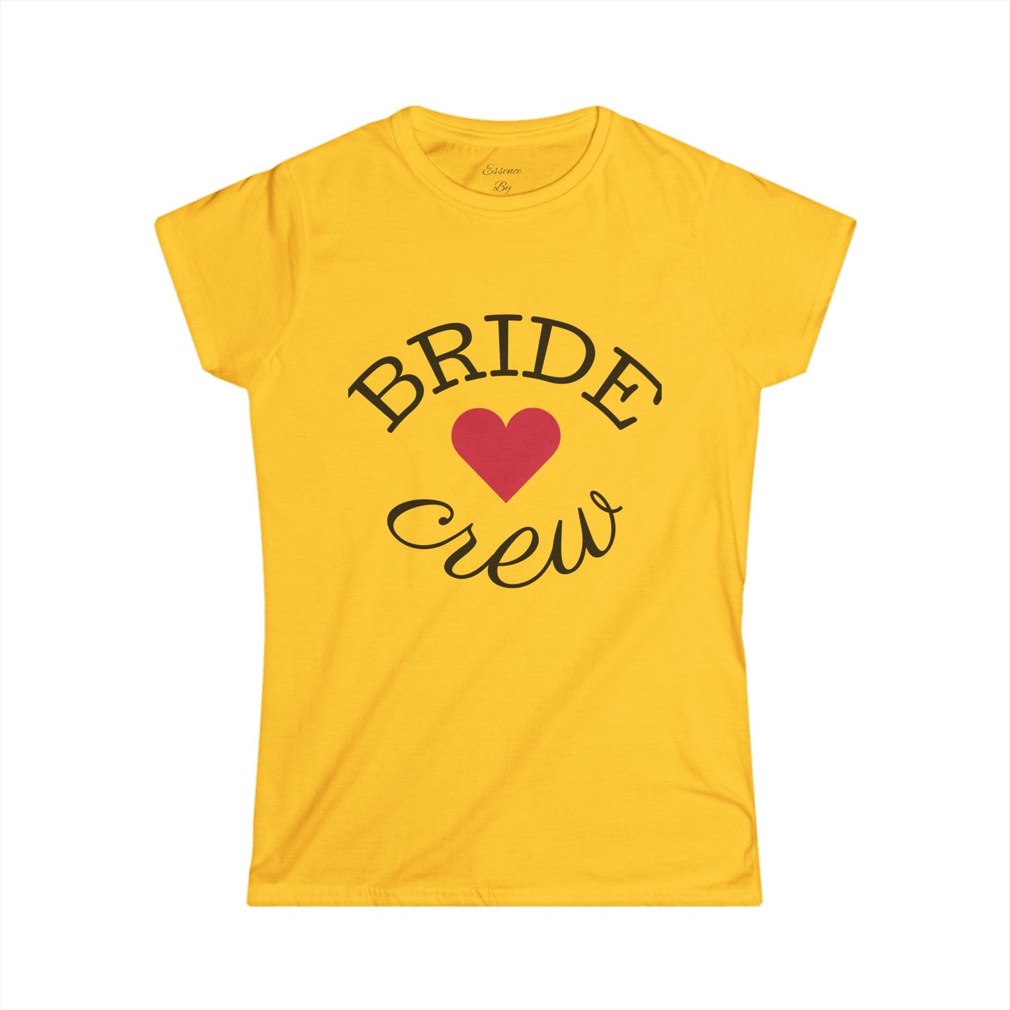 Bridal Party Softstyle Tee, Bride Crew Shirt, Bachelorette Gift, Wedding Celebration Outfit, Bridesmaid Apparel, Stylish Wedding Wear