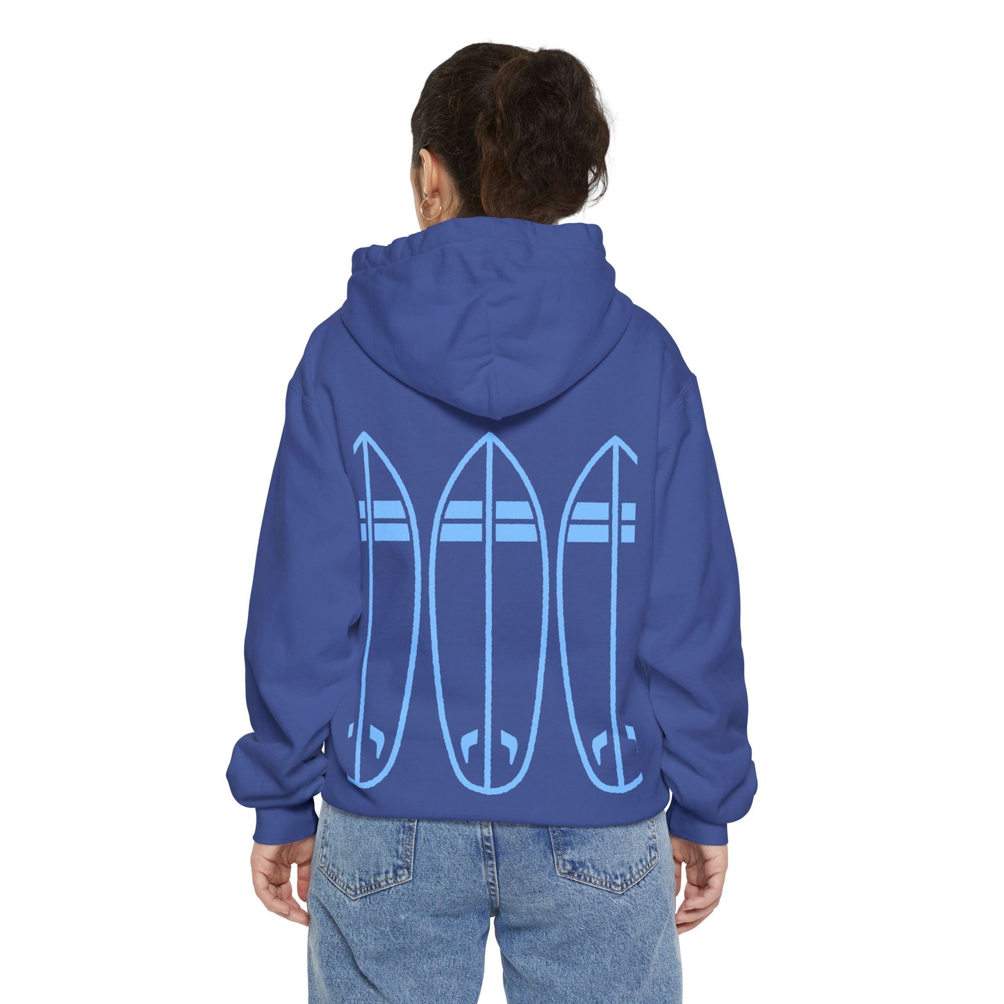 Surfing Wave Hoodie, Beachwear, Unisex Pullover, Casual Streetwear, Gift for Surfers, Summer Fashion