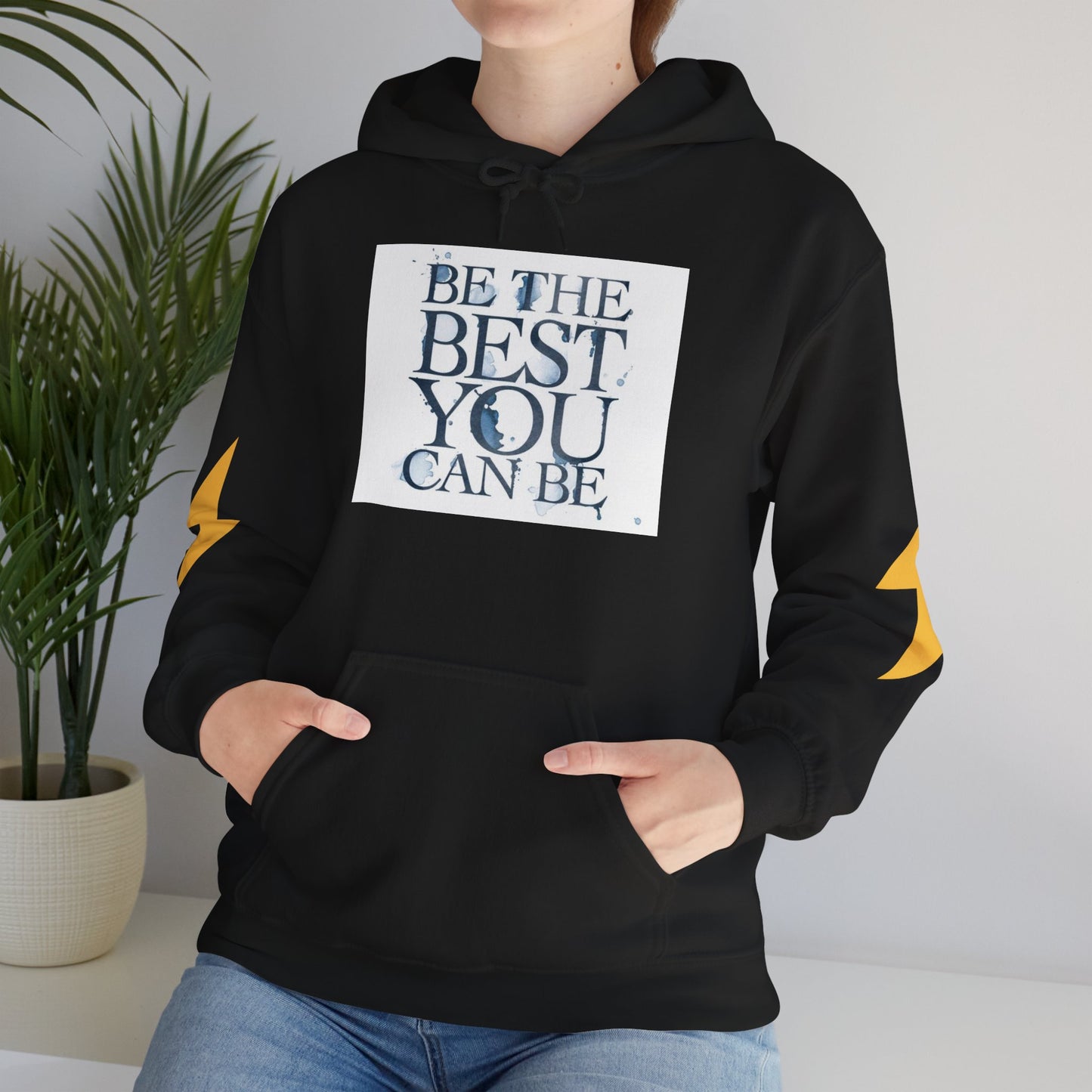 Inspirational Quote Hoodie, Motivation Sweatshirt, Unisex Gift, Cozy Casual Wear, Perfect for Holidays, Be The Best You Can Be