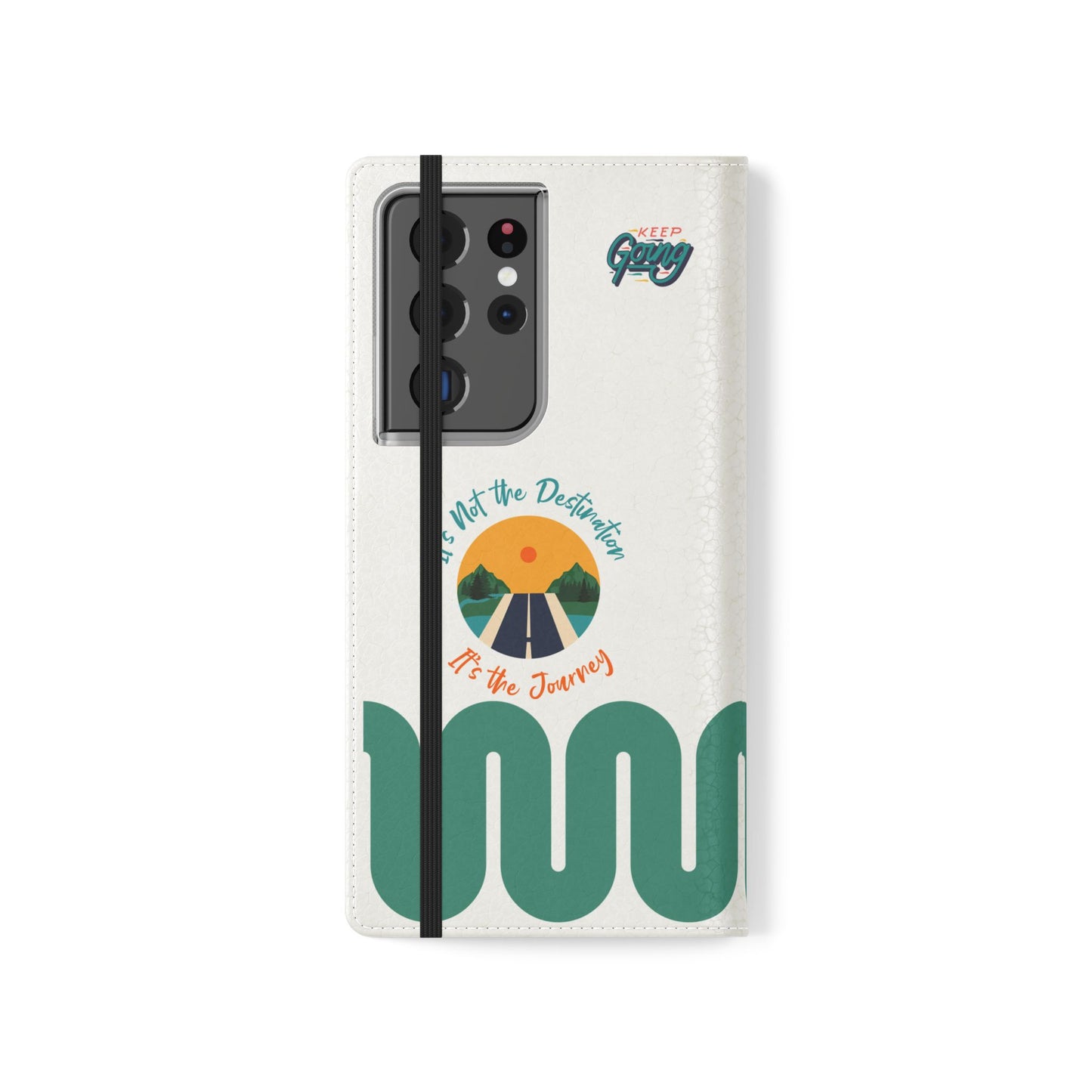 Inspirational Phone Flip Cases - Keep Going: Travel Lovers, Motivational Gifts, Phone Accessories, Road Trip Essentials, Adventure Gear