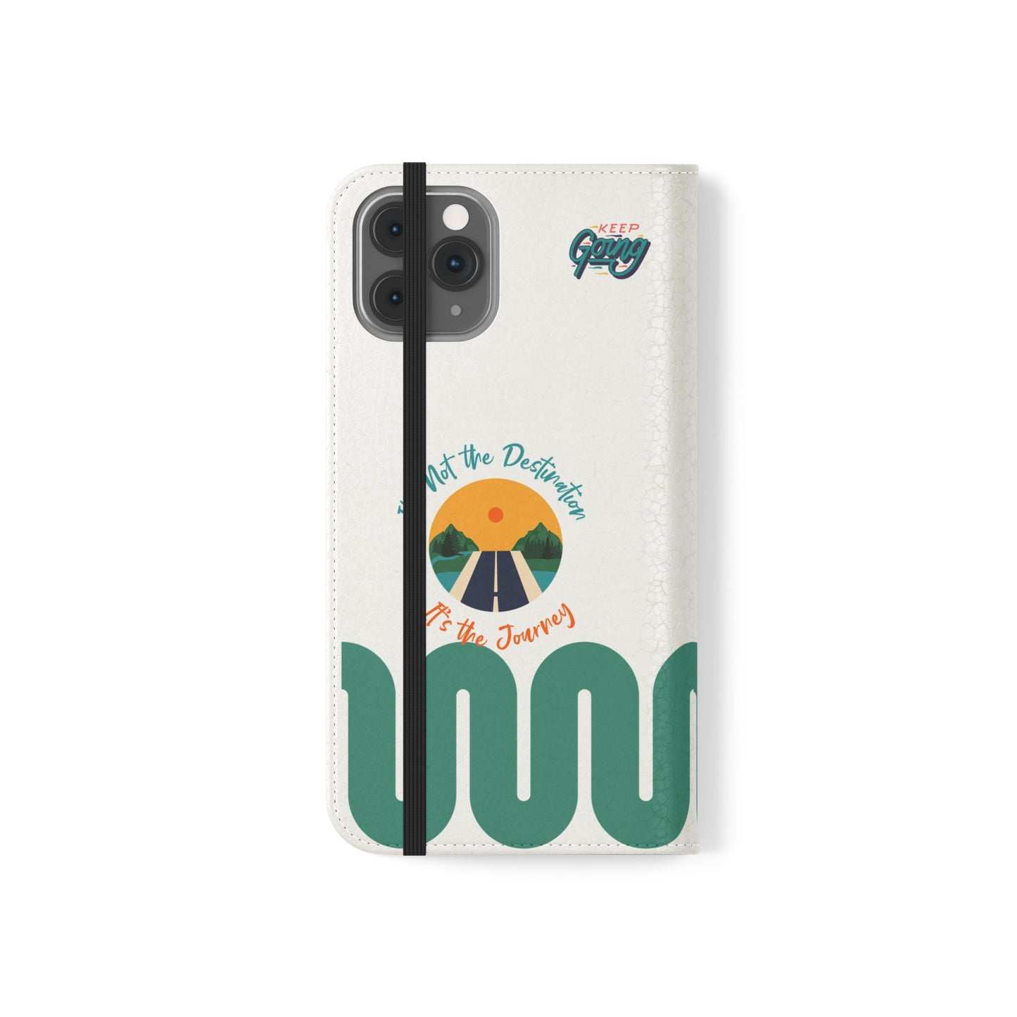 Inspirational Phone Flip Cases - Keep Going: Travel Lovers, Motivational Gifts, Phone Accessories, Road Trip Essentials, Adventure Gear