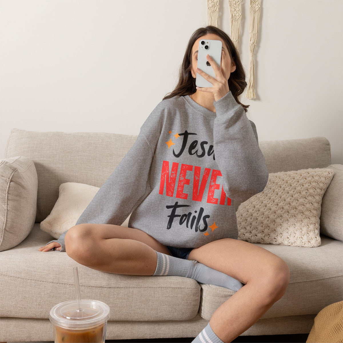 Jesus Never Fails Sweatshirt
