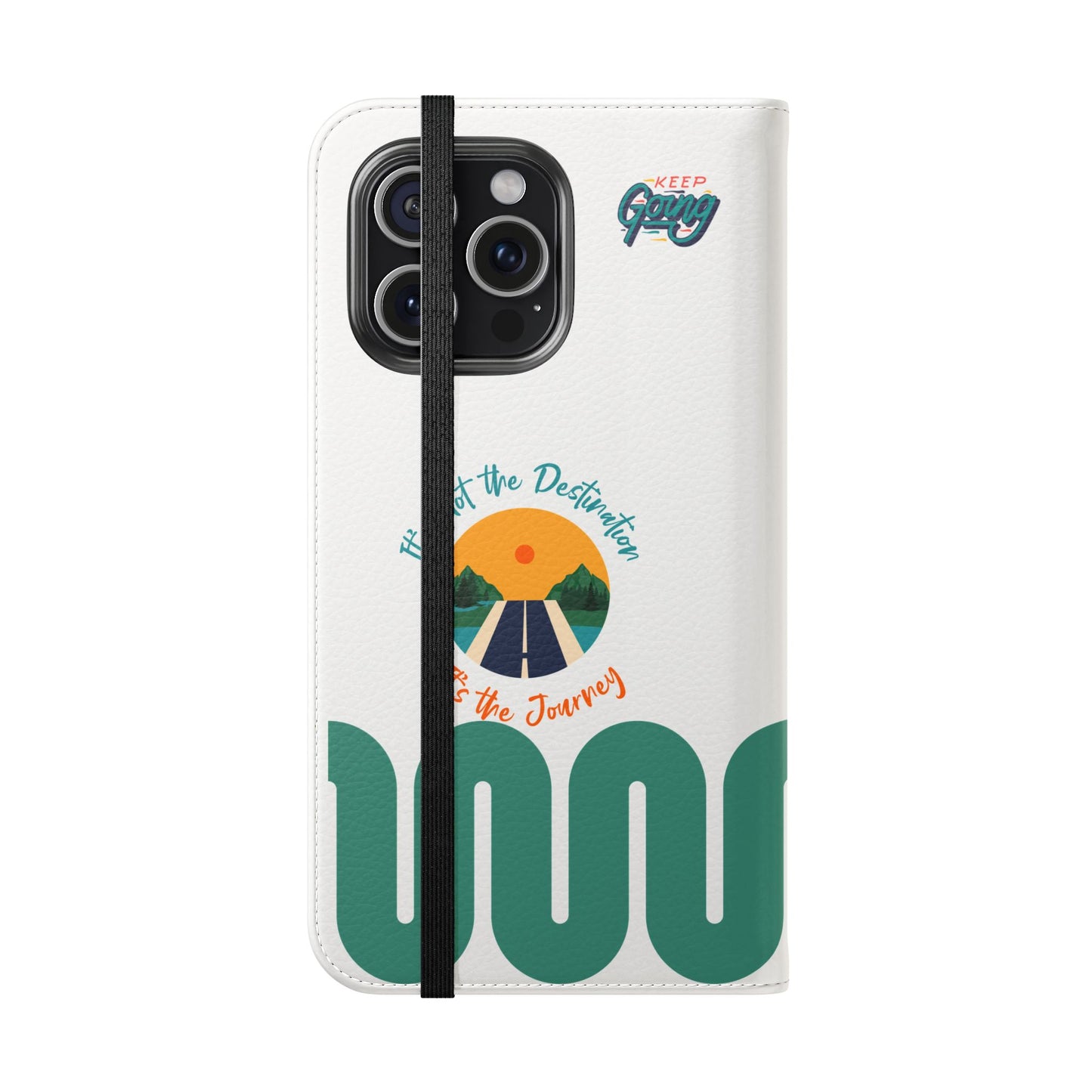 Inspirational Phone Flip Cases - Keep Going: Travel Lovers, Motivational Gifts, Phone Accessories, Road Trip Essentials, Adventure Gear