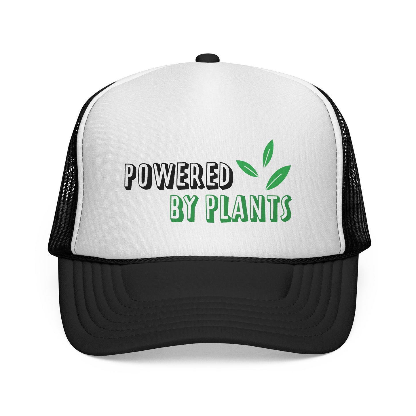 Eco-Friendly Trucker Cap - Powered by Plants, Sustainable Gift, Casual Hat for Plant Lovers, Gardening Accessory, Everyday Wear, Earth Day