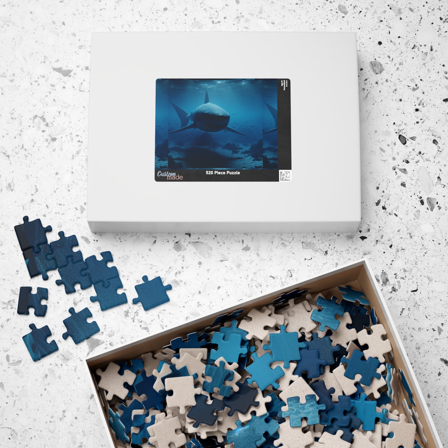 Ocean Life Puzzle - Perfect for Shark Lovers, Family Fun, Educational Activity, Gift for Holidays, 110 to 1014-Piece Options