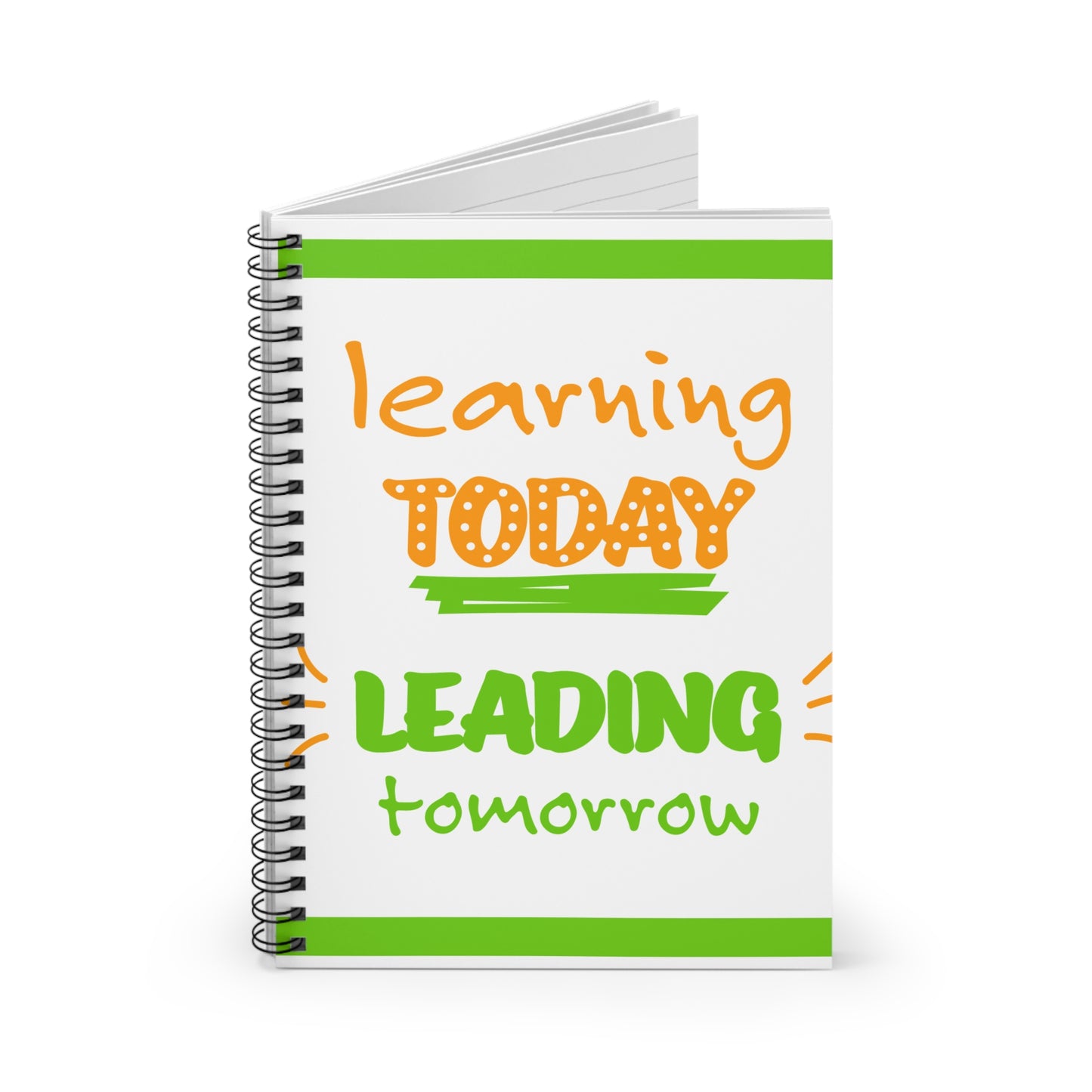 Motivational Spiral Notebook - Learning Today Leading Tomorrow | School Supplies, Journaling, Gift for Students, Teachers, [...]
