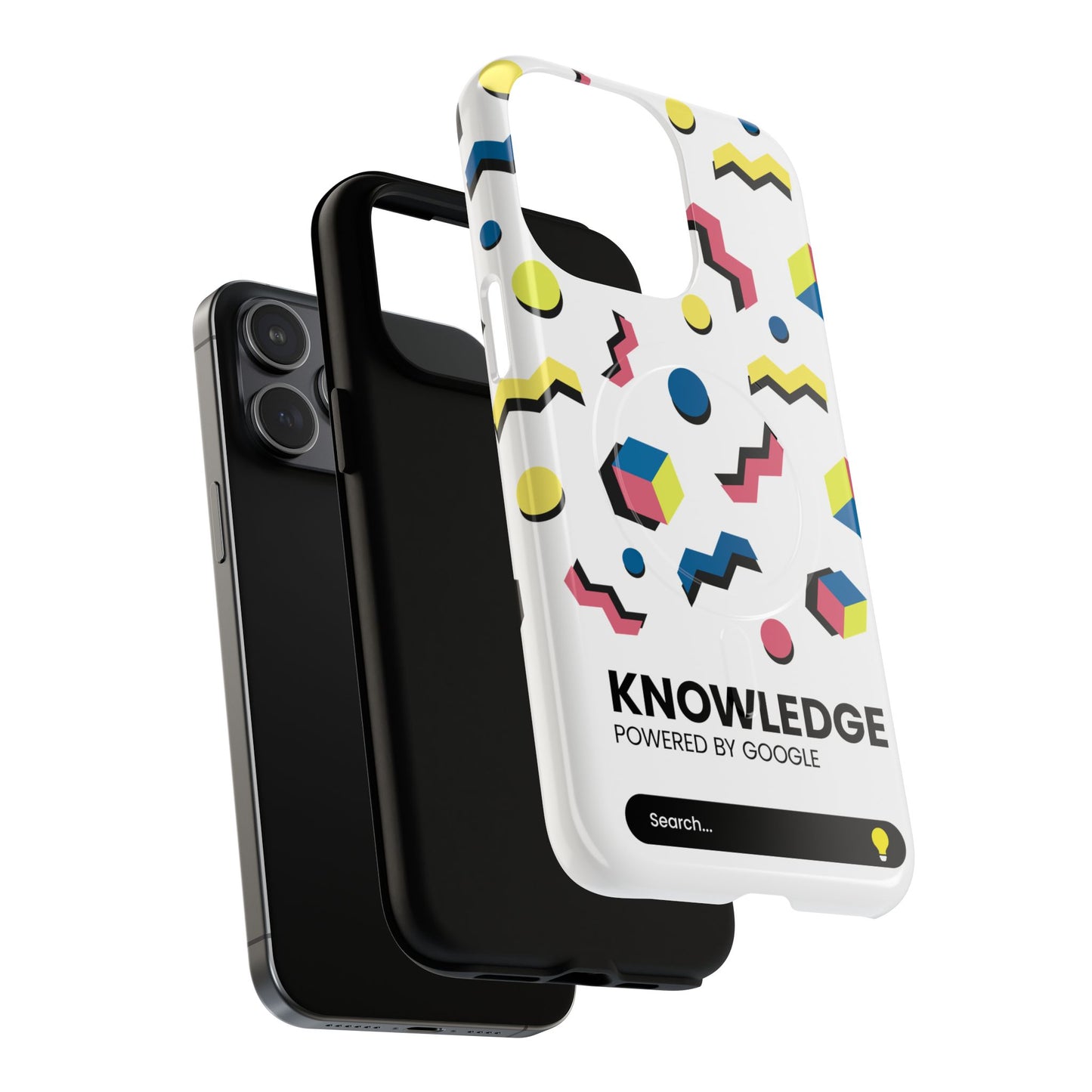 Vibrant Phone Cases with 'Knowledge' Design, Colorful Protective Covers for Trendsetters, Ideal for Gifts & Everyday Use