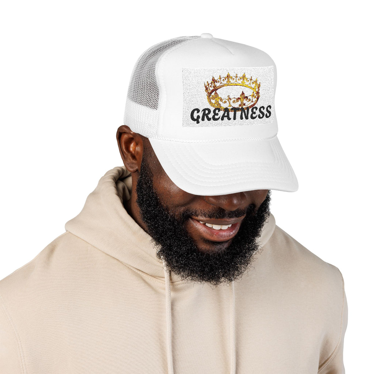 Greatness Hat — Foam Mesh Snapback Cap