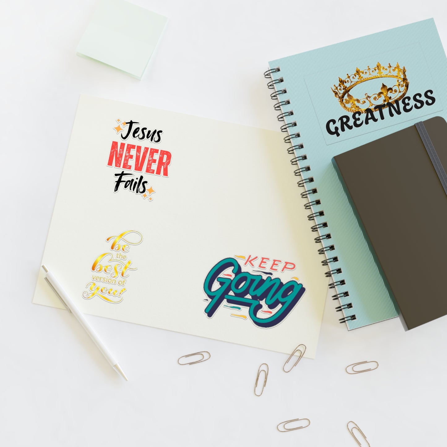 Inspirational Sticker Sheets for Motivation and Encouragement, Self-Improvement Stickers, Positive Affirmation Decor, Gifts for [...]