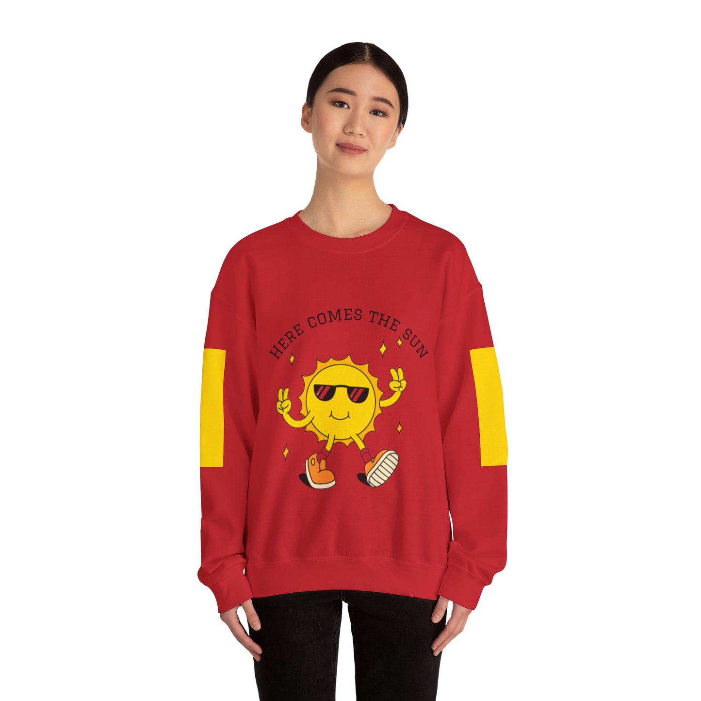 Sunny Vibes Sweatshirt - Bright Unisex Crewneck for Casual Days, Gift for Friends, Spring Fashion, Fun Layering, Sunshine Design