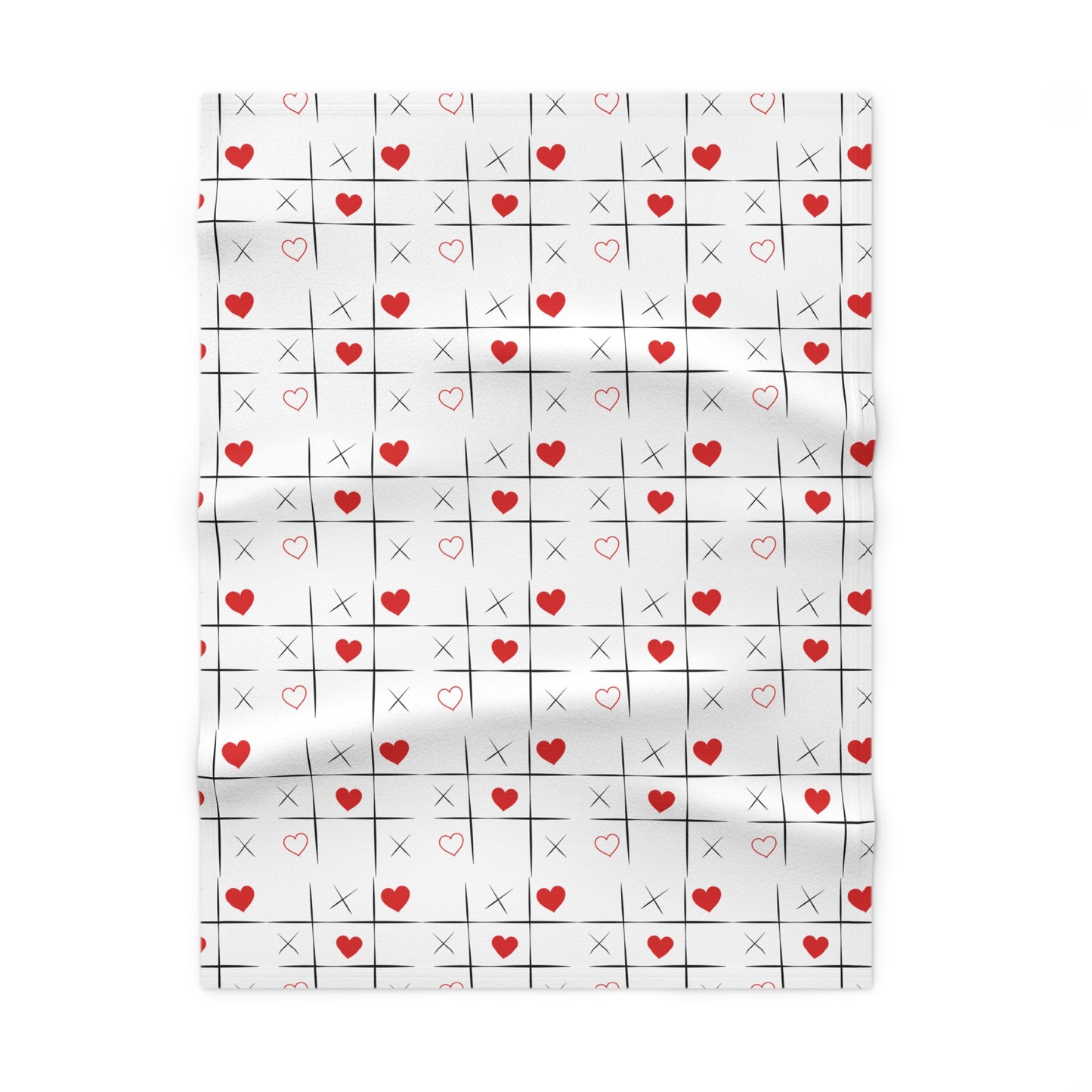 Cute Heart Pattern Soft Fleece Baby Blanket, Cozy Baby Gift, Nursery Decor, Valentine's Day Essential, Playroom Comforter