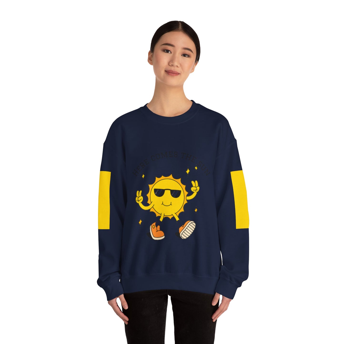 Sunny Vibes Sweatshirt - Bright Unisex Crewneck for Casual Days, Gift for Friends, Spring Fashion, Fun Layering, Sunshine Design