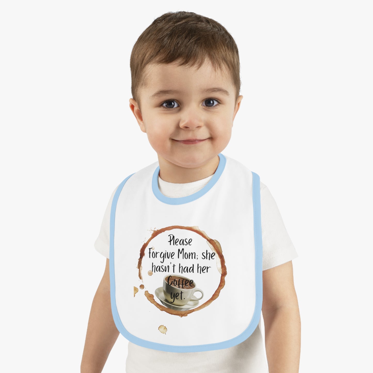 Funny Mommy Coffee Jersey Bib, Baby Shower Gift, Infant Feeding, Cute Bib, New Mom Gift, Toddler Bib, Coffee Lover Baby Bib