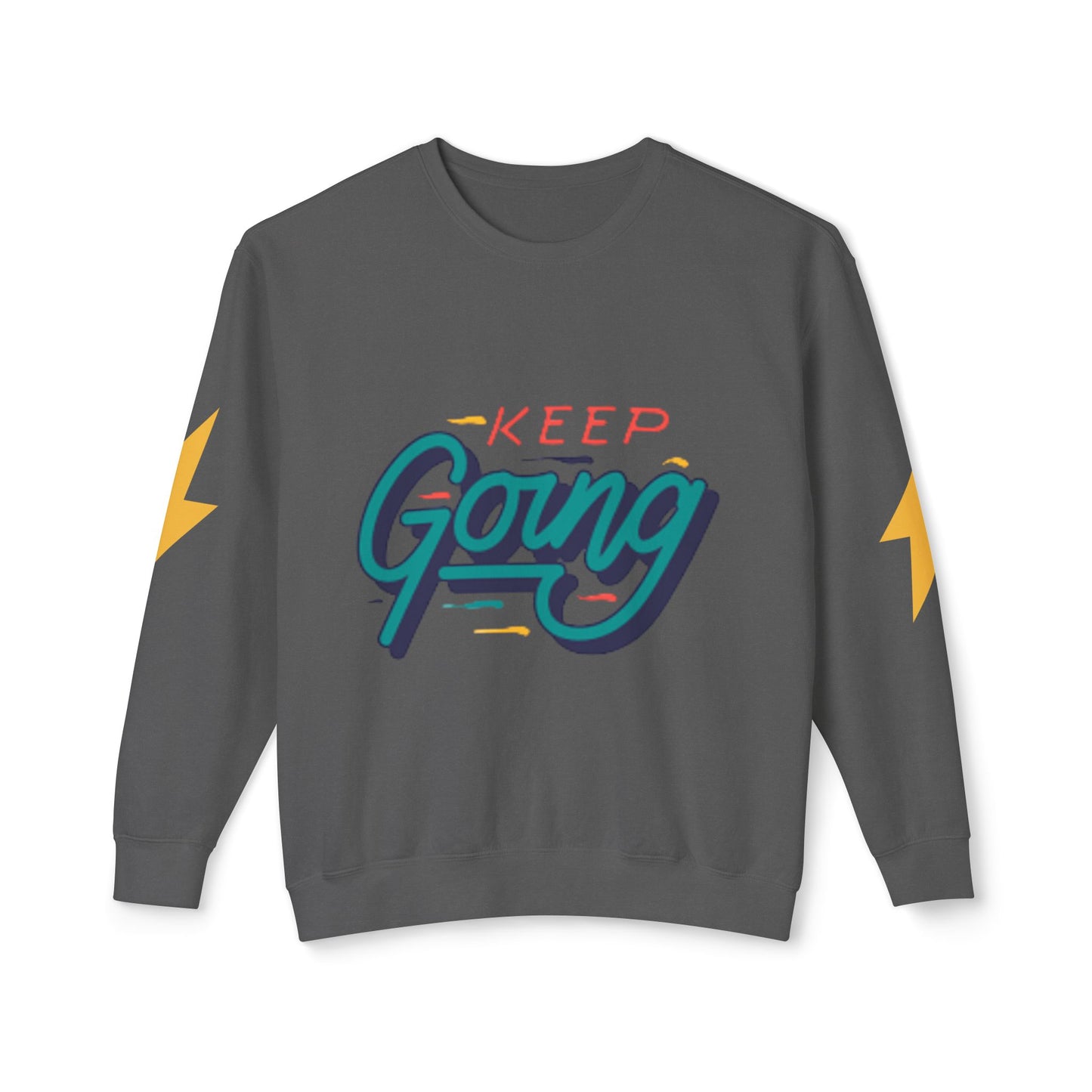 Motivational Unisex Lightweight Crewneck Sweatshirt - Keep Going, Casual Wear, Gift for Friends, Daily Inspiration, Positive Vibe, [...]