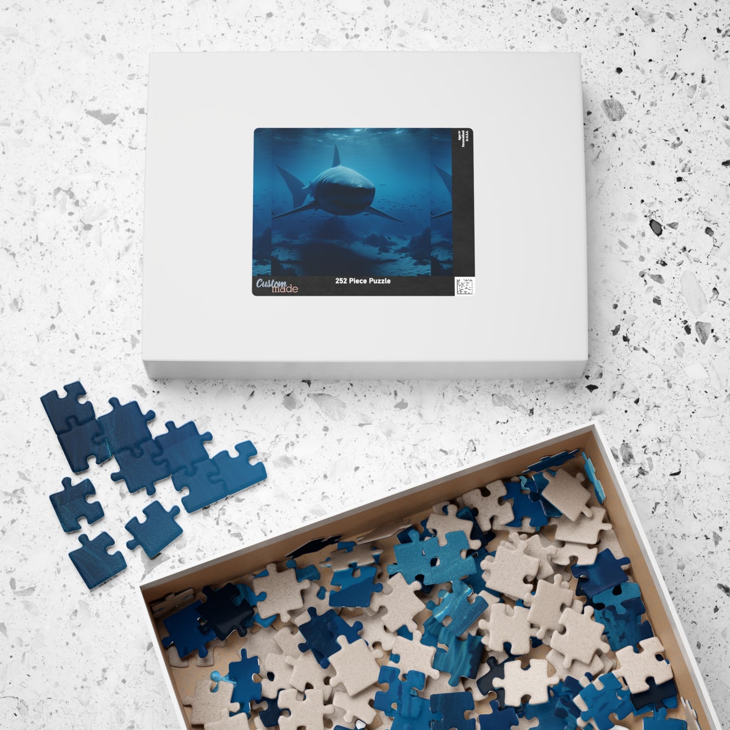 Ocean Life Puzzle - Perfect for Shark Lovers, Family Fun, Educational Activity, Gift for Holidays, 110 to 1014-Piece Options