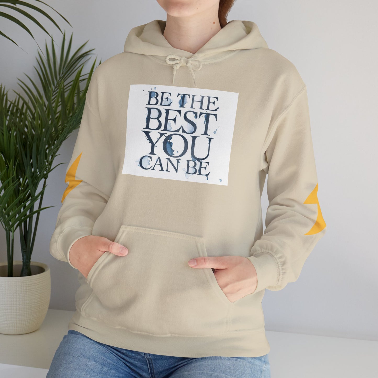 Inspirational Quote Hoodie, Motivation Sweatshirt, Unisex Gift, Cozy Casual Wear, Perfect for Holidays, Be The Best You Can Be