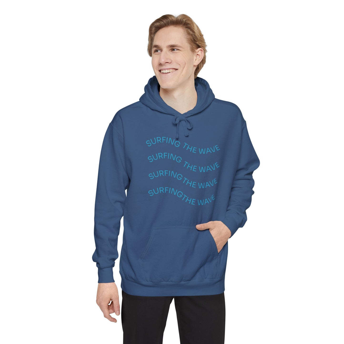 Surfing Wave Hoodie, Beachwear, Unisex Pullover, Casual Streetwear, Gift for Surfers, Summer Fashion