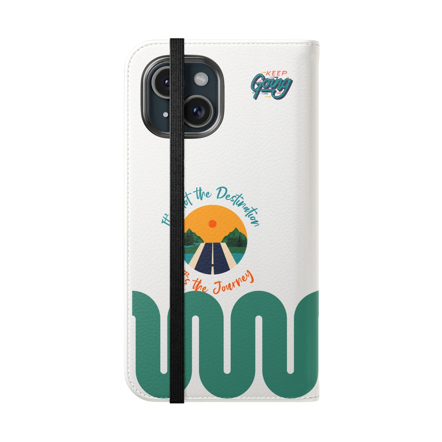Inspirational Phone Flip Cases - Keep Going: Travel Lovers, Motivational Gifts, Phone Accessories, Road Trip Essentials, Adventure Gear