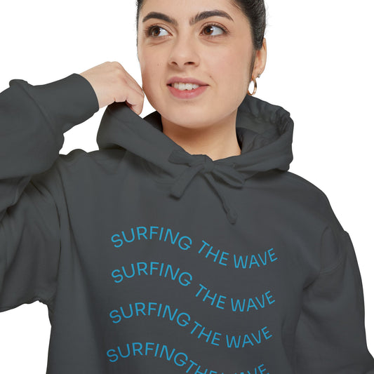 Surfing Wave Hoodie, Beachwear, Unisex Pullover, Casual Streetwear, Gift for Surfers, Summer Fashion