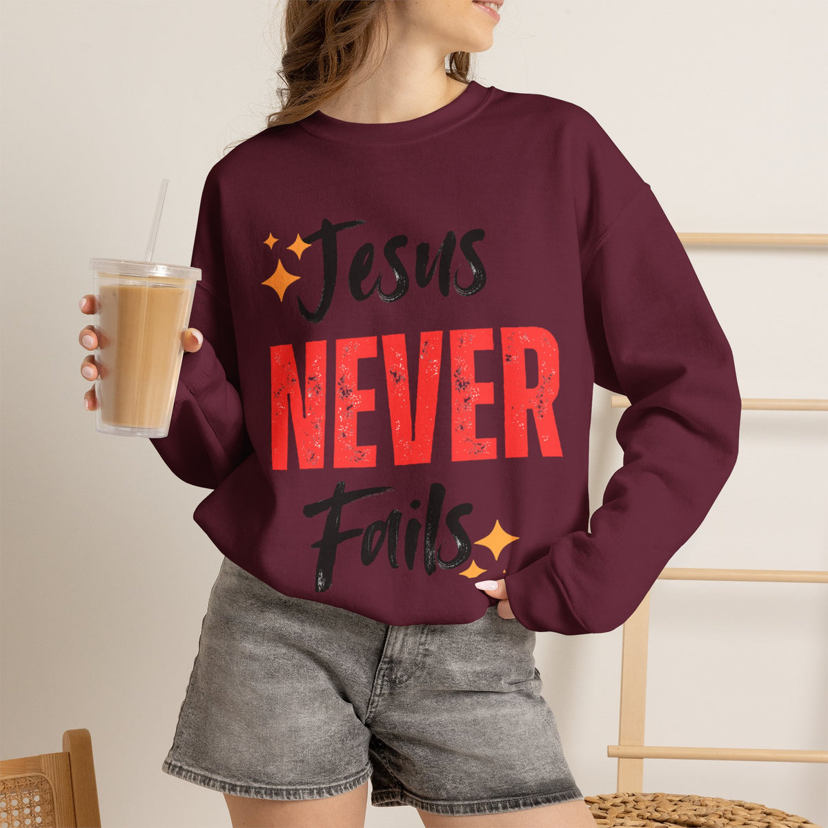 Jesus Never Fails Sweatshirt