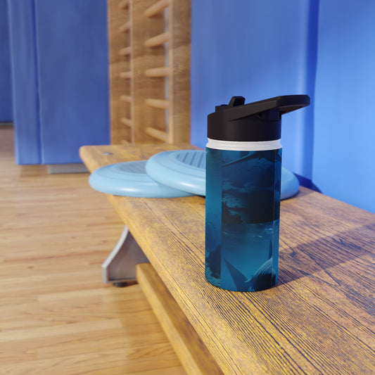 Ocean Adventure Water Bottle, Shark Design, Travel Mug, Eco-Friendly Drinkware, Beach Gift, Wildlife Lover's Bottle
