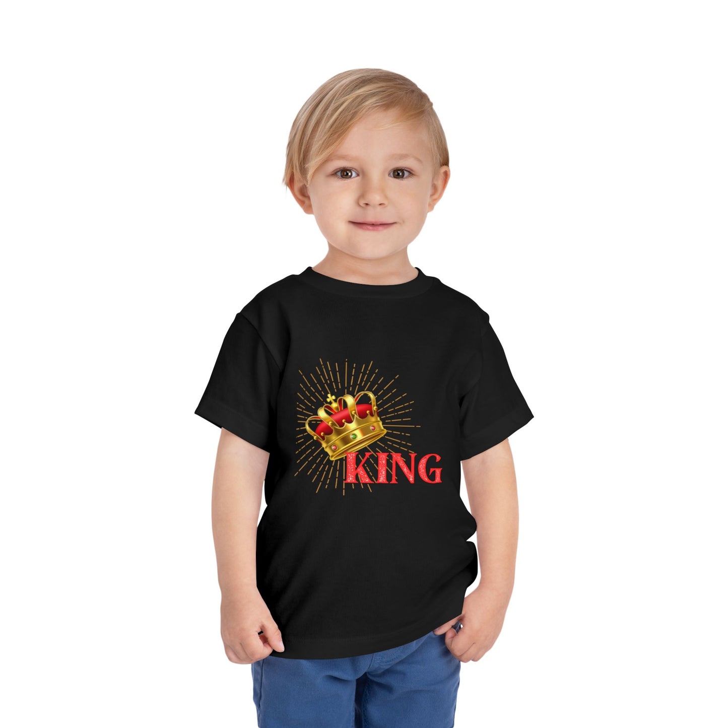 Toddler King Tee - Celebrate Royalty, Birthday Gift, Cute Toddler Shirt, Crown Design, Fun Casual Wear, Kids Apparel