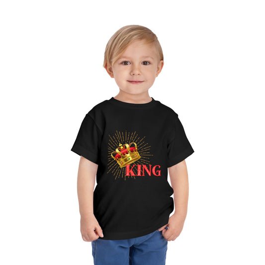 Toddler King Tee - Celebrate Royalty, Birthday Gift, Cute Toddler Shirt, Crown Design, Fun Casual Wear, Kids Apparel