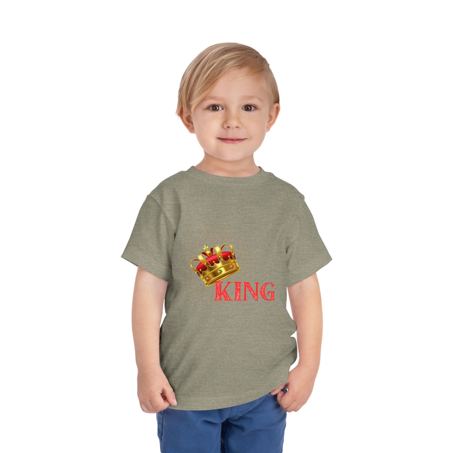 Toddler King Tee - Celebrate Royalty, Birthday Gift, Cute Toddler Shirt, Crown Design, Fun Casual Wear, Kids Apparel