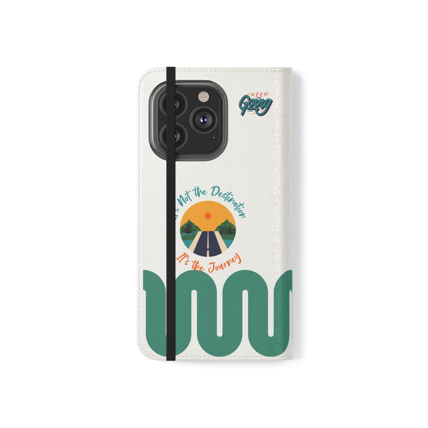 Inspirational Phone Flip Cases - Keep Going: Travel Lovers, Motivational Gifts, Phone Accessories, Road Trip Essentials, Adventure Gear